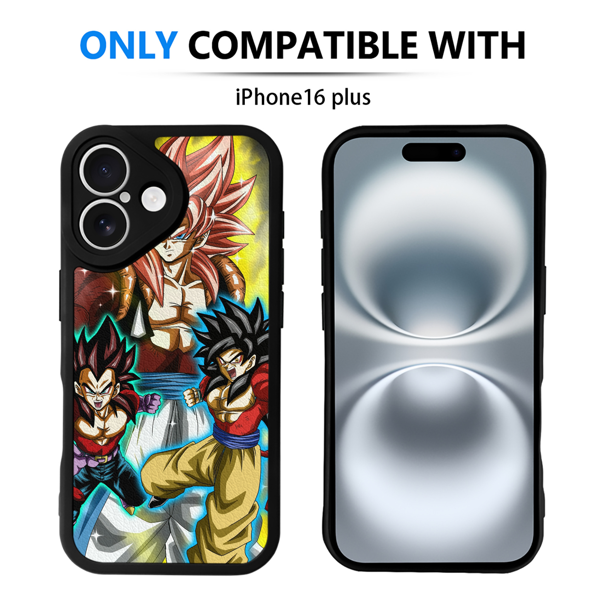 （画像用） ドラゴンボール DRAGON BALL 【iPhone 16シリーズ対応】シリコンスマホケース（レザー調） 材質：シリコン